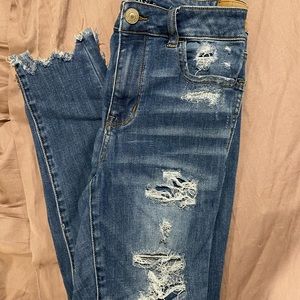 American Eagle high rise jegging crop